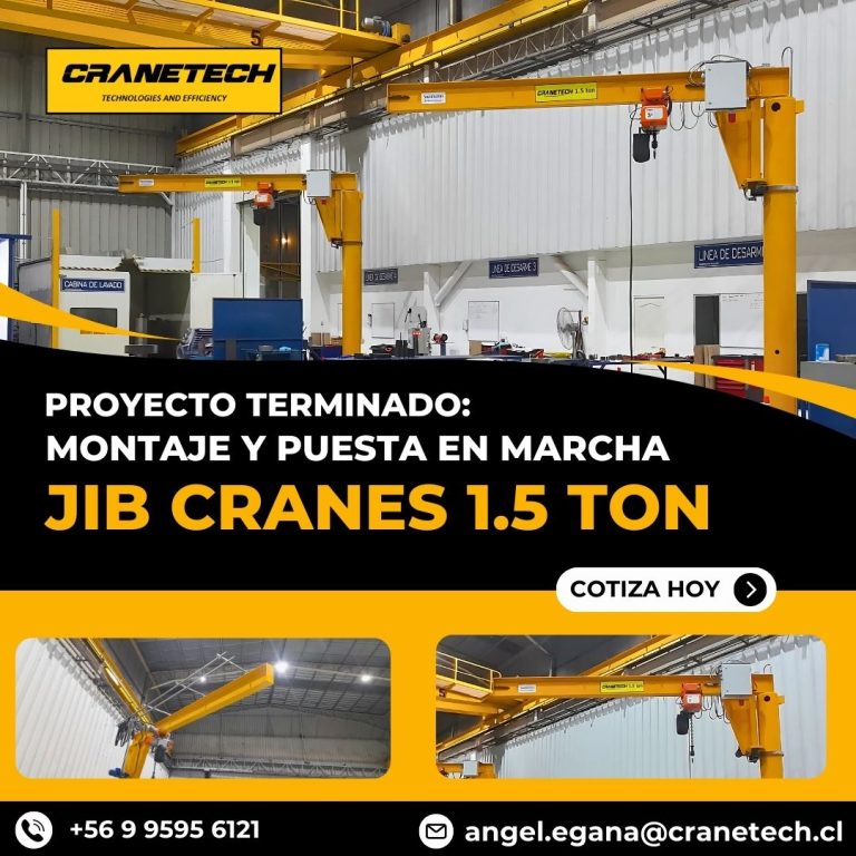 Jib Crane en Antofagasta: Soluciones de Izaje para la Industria del Norte de Chile